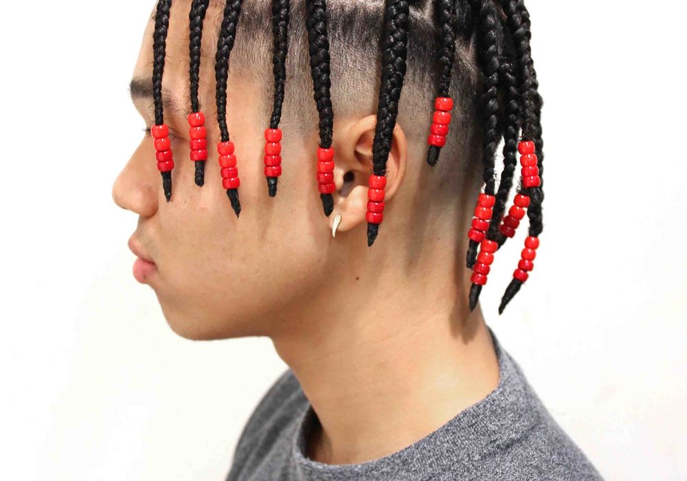 2 Blocks Of Men S Hair In Block Blaze Men S Afro Daikanyama S