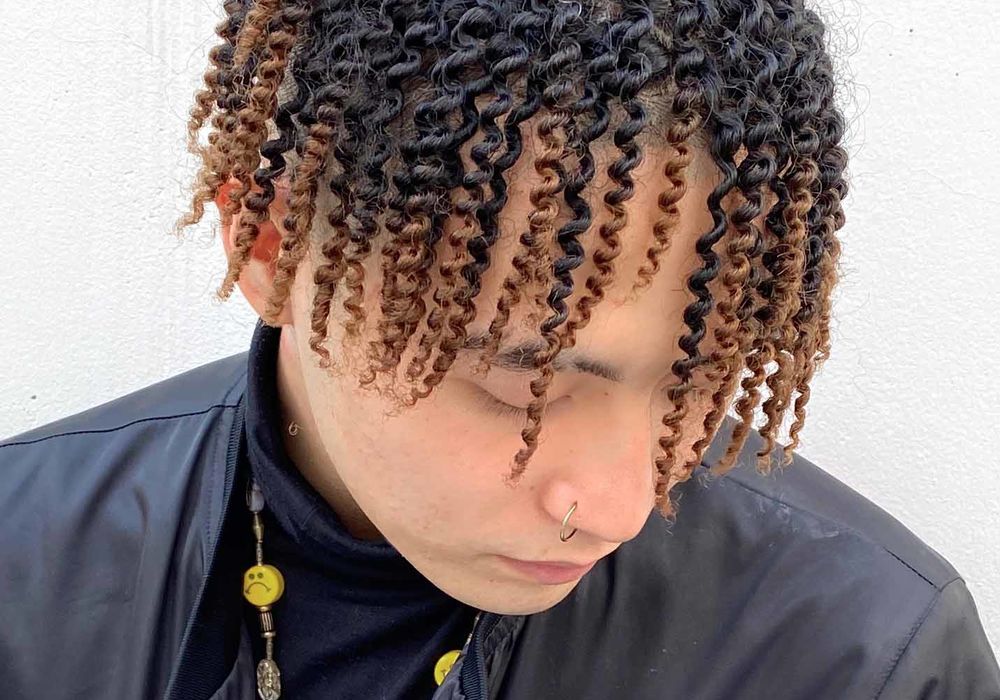 Spring dread soft dread spiral perm, Men's Afro