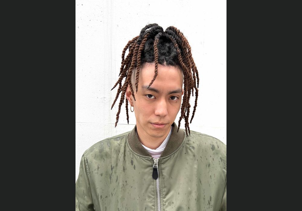 タイトロープ・ブレイズ・ドレッド・成人式、成人式ヘア、ブラックヘア、エクステ・メンズヘア