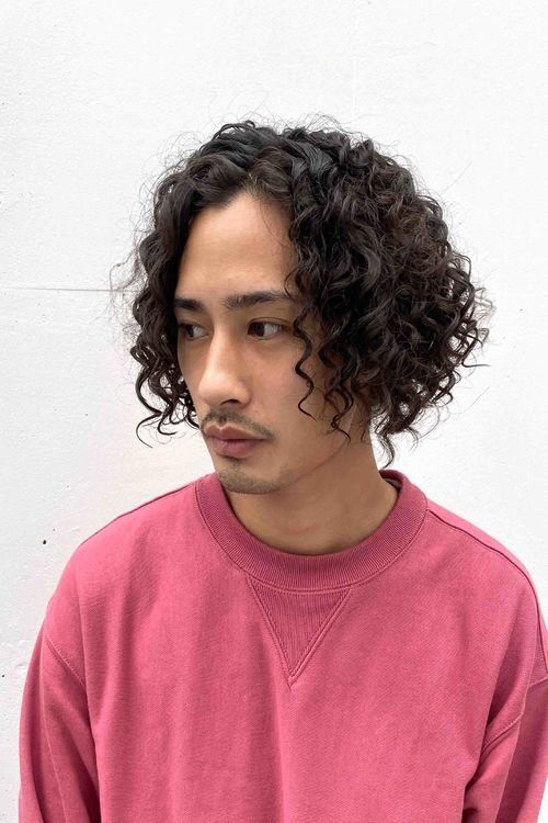 メンズパーマ・スパイラルパーマ・メンズヘア・外国人風パーマ