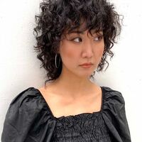 画像2432：スパイラルパーマ・くるくるセット・グレージュ・ナディア