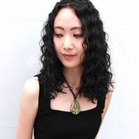 画像2436：スパイラルパーマ・くるくるセット・グレージュ・ナディア