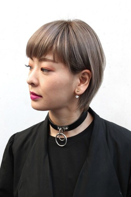 ショート・カット・ハイトーンカラー（YUMIE）
